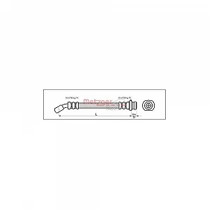 Гальмівний шланг METZGER 4111971 для NISSAN, задня вісь зліва, задня вісь справа - Фото 1