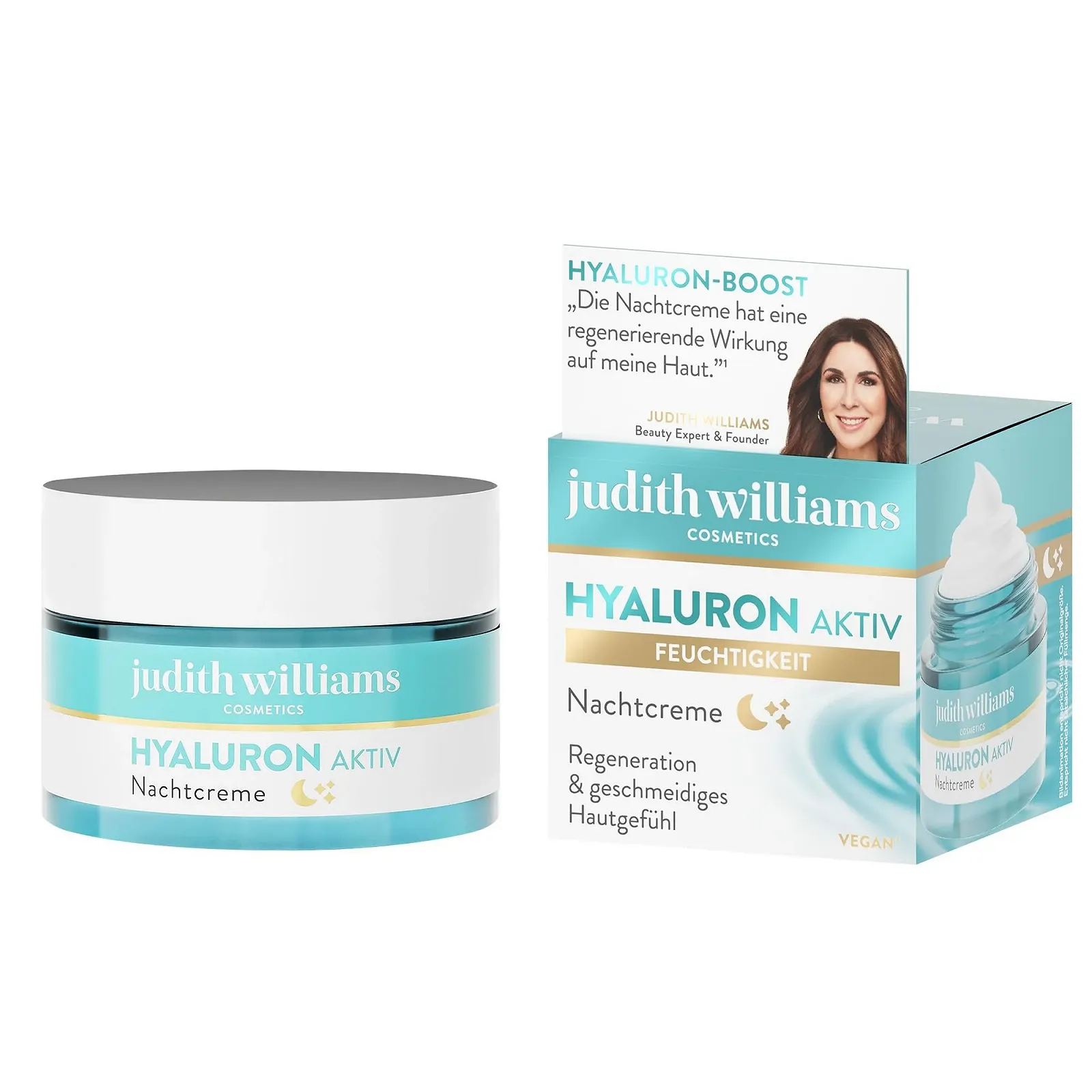 Набір для догляду за обличчям Judith Williams Hyaluronic Active Day and Night Cream 2 x 50 мл, фото №7 Набір для догляду за обличчям Judith Williams Hyaluronic Active Day and Night Cream 2 x 50 мл, фото №7