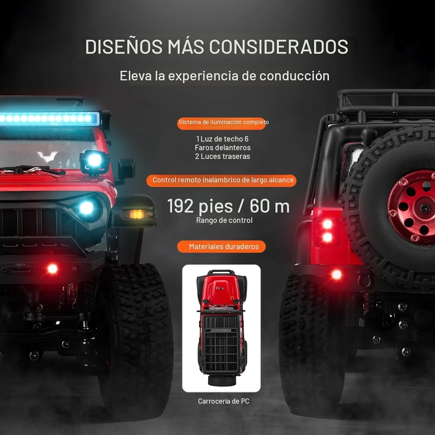 Радіокерований позашляховик VEVOR 1:24 4WD, фото №9