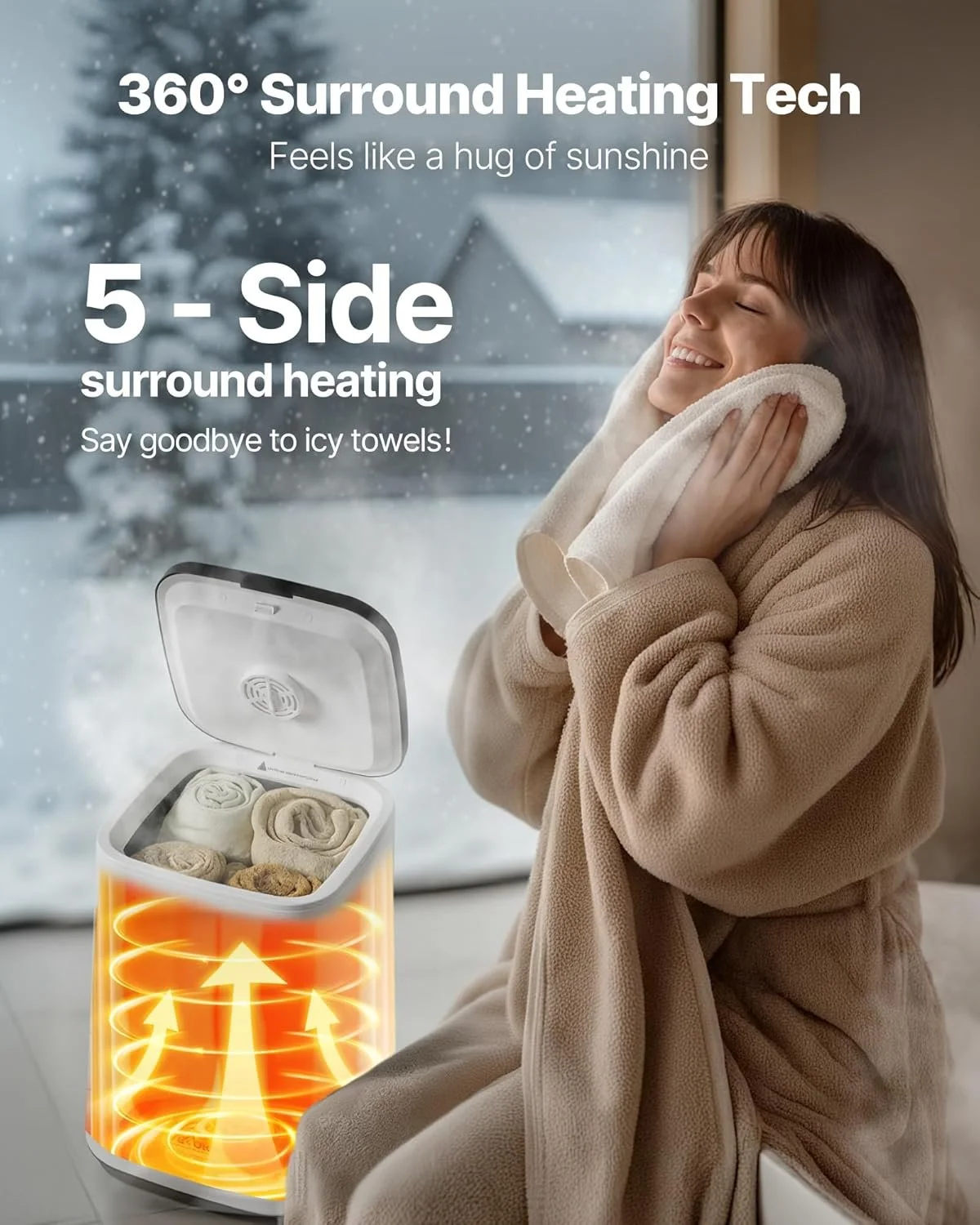 Рушникосушарка Vevor HSTW-12 / LED - Екран / 20л / White, фото №3 Рушникосушарка Vevor HSTW-12 / LED - Екран / 20л / White, фото №3