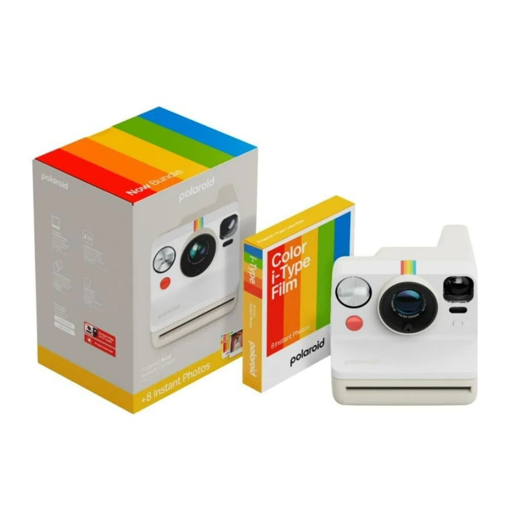 Аналоговая камера мгновенной печати Polaroid Now Generation 3 Dual Lens Auto Focus White Bundle (8 Photos), фото №1