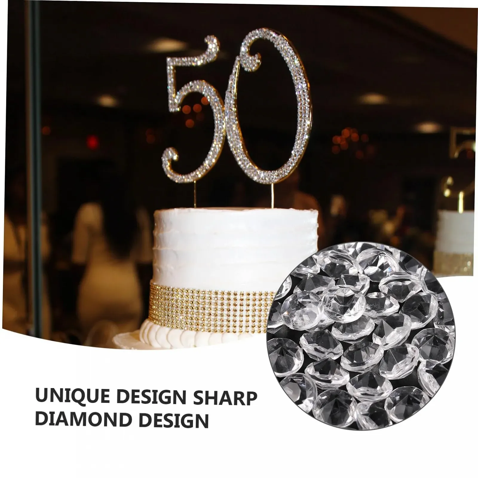 Стразы Акриловые Прозрачные 500 шт, фото №3