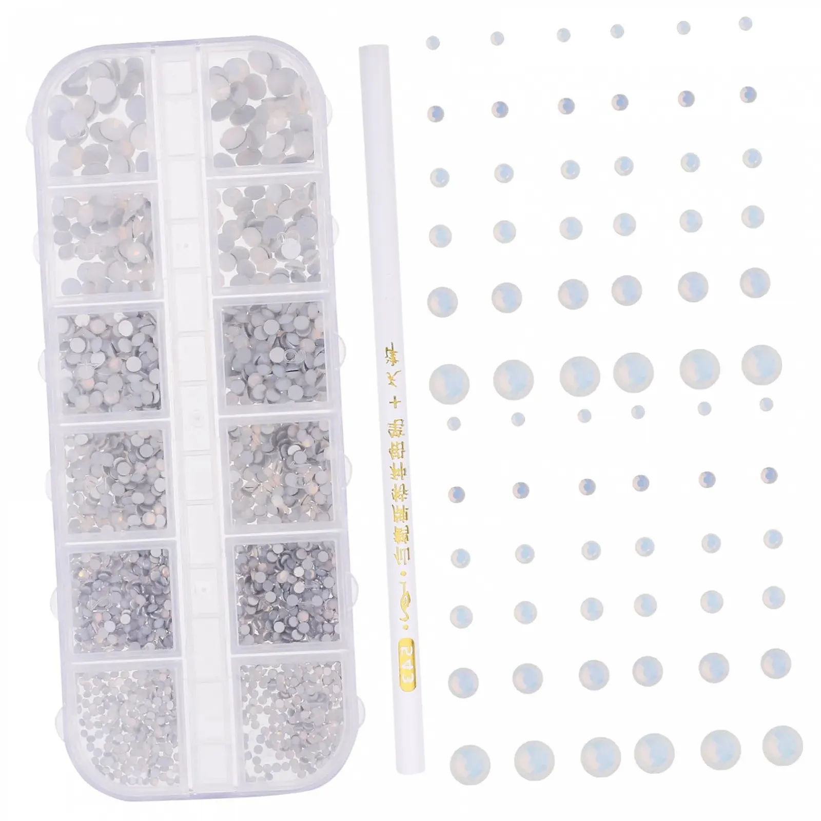 Набор для ногтей, драгоценные камни, декор для ногтей, жемчуг для ногтей, наклейки для ногтей, украшения для ногтей, основа, хрустальное стекло, фото №1