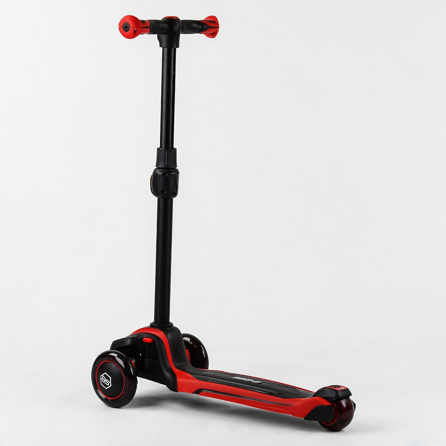 Самокат трехколесный алюминиевый руль Best Scooter MAXI PU колеса со светом 60 кг Red 102924, фото №3 Самокат трехколесный алюминиевый руль Best Scooter MAXI PU колеса со светом 60 кг Red 102924, фото №3
