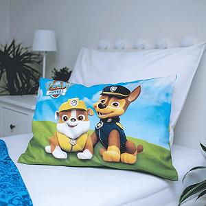Дитяча постільна білизна JFabrics Paw Patrol, двостороння, 100 x 135 см + наволочка 40 x 60 см, Маркус Чейз і Рубен synthetic.ua - Фото 1