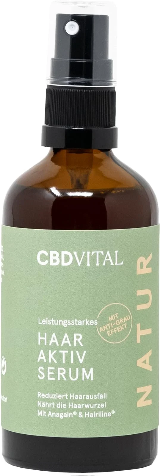 Сироватка Hair Active з CBD, Зменшує випадіння волосся та зміцнює корінь волосся, з ефектом проти сивини, фото №1