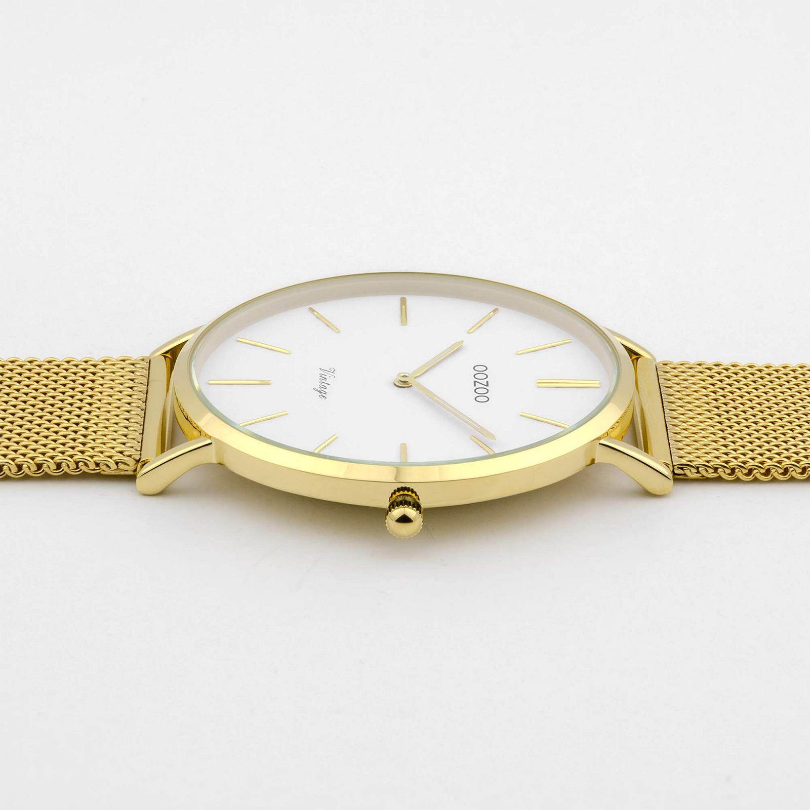 Часы Oozoo Vintage Унисекс с грубой сеткой из нержавеющей стали Миланский металлический ремешок различных размеров и покрытий 44 мм, фото №3 Часы Oozoo Vintage Унисекс с грубой сеткой из нержавеющей стали Миланский металлический ремешок различных размеров и покрытий 44 мм, фото №3