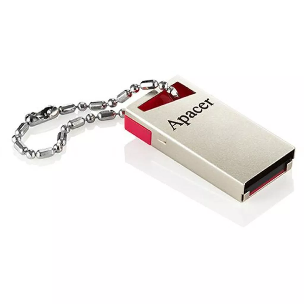 USB флеш-накопичувач Apacer 64gb AH112 Red USB 2.0 AP64GAH112R-1, фото №4