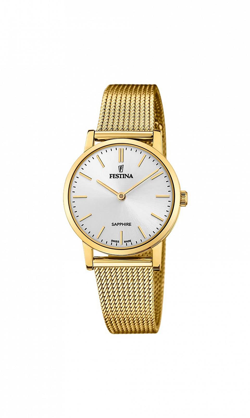 Женские часы Festina F20023/1 Кварцевые Аналоговые Золотые, фото №1