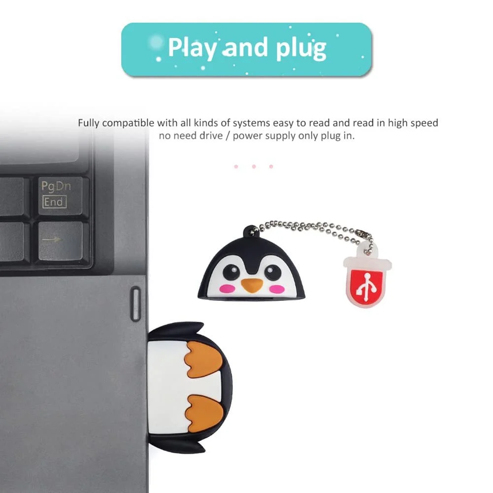 USB флеш-накопичувач BorlterClamp 32 GB Пінгвін, фото №4 USB флеш-накопичувач BorlterClamp 32 GB Пінгвін, фото №4