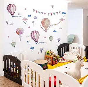 Набір наклейок на стіну WandSticker4U Sun Moon Stars Dots Circles Кольоровий synthetic.ua - Фото 1