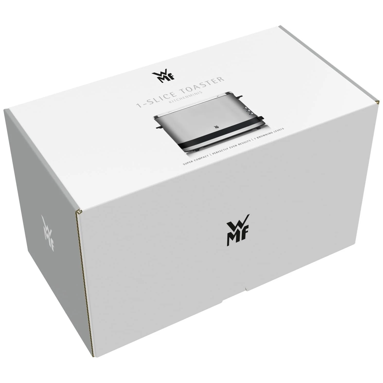 Тостер WMF K":u00dcCHENminis 1-скибочний з довгим слотом XXl-Toast, насадка для булочок, 7 рівнів підсмажування, захист від перегріву, 600 Вт, матова нержавіюча сталь, фото №7