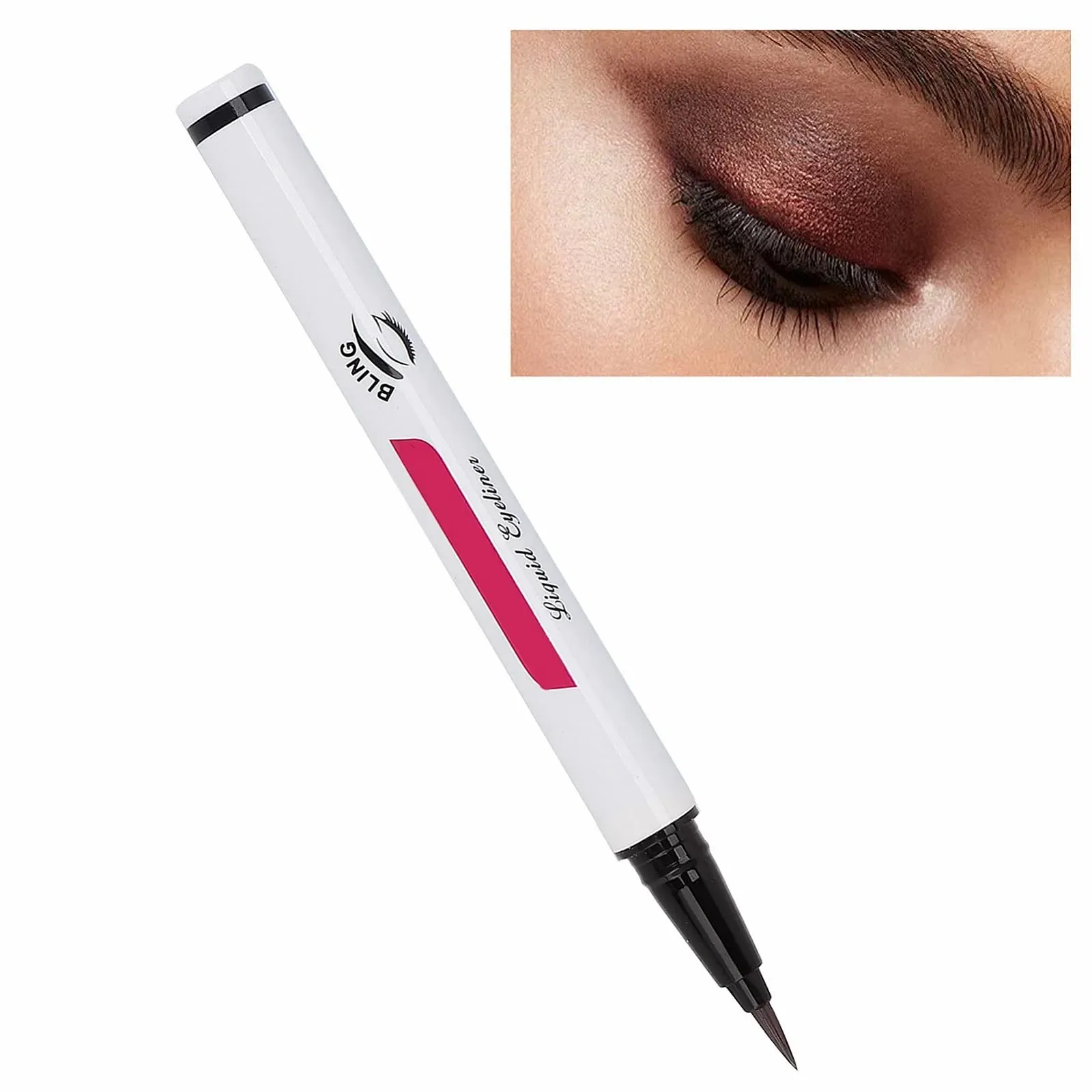 Водостойкая Подводка для глаз, ультратонкая жидкая, фото №3