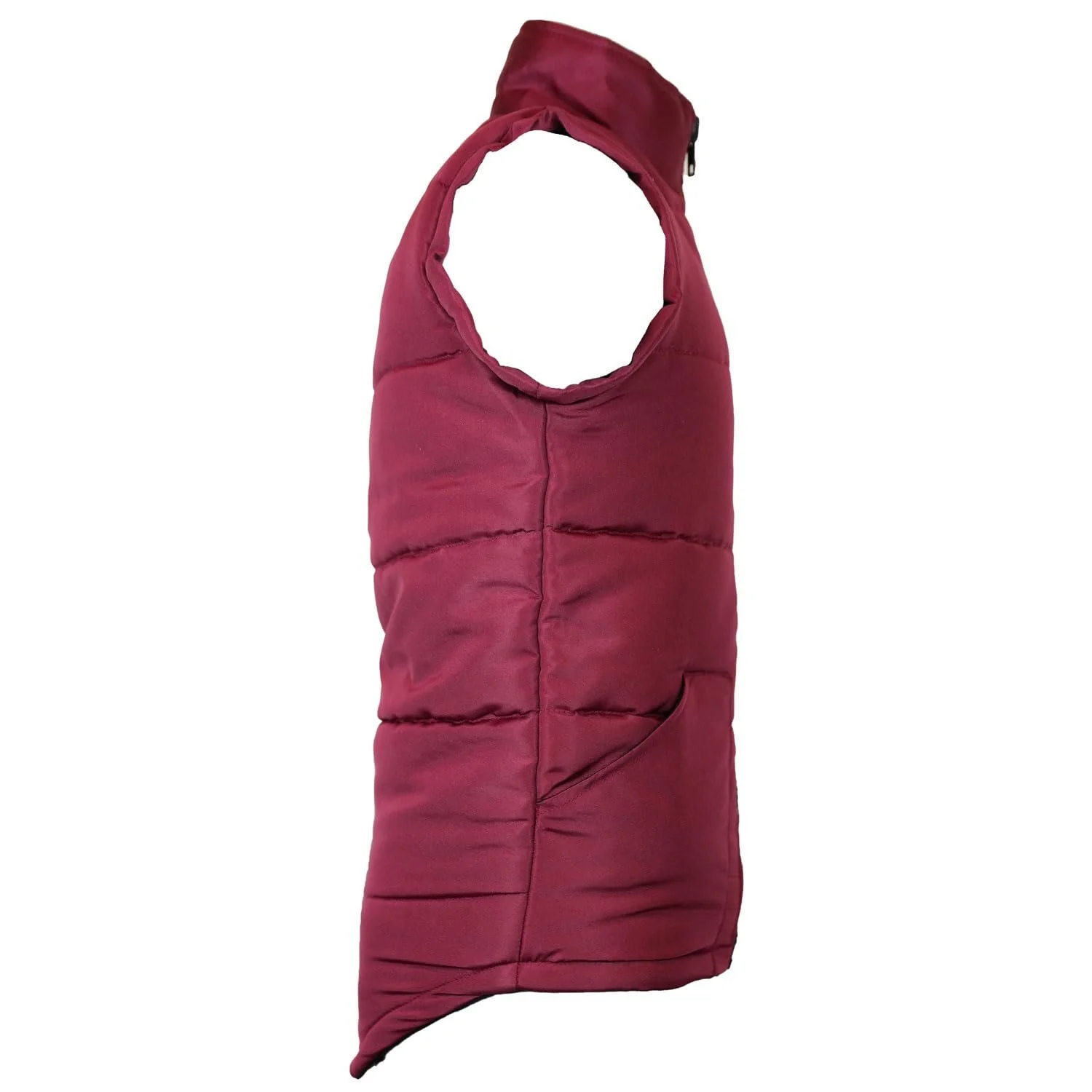 Жилет для верхової їзди дитячий MS-Trachten Mia бордовий стьобаний з легкою підкладкою, фото №3