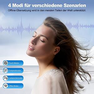 Навушники для перекладу Ki з сенсорним LCD екраном synthetic.ua - Фото 1