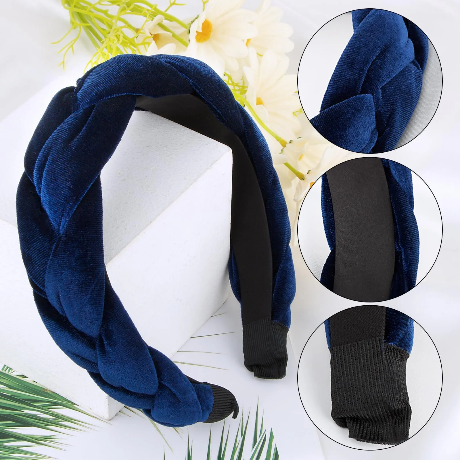 Обруч для волос бархатный BETESSIN, фото №3