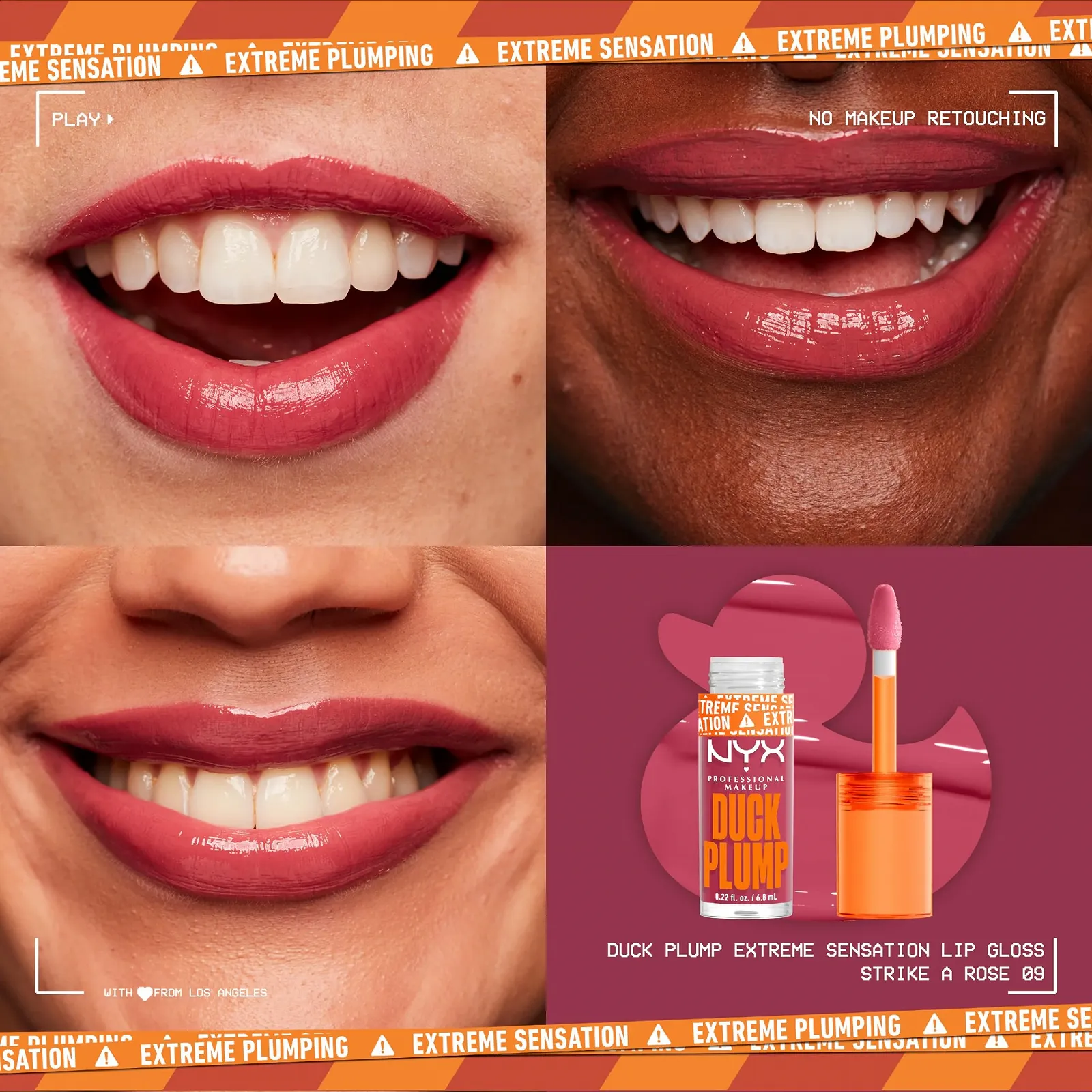 Блеск для губ NYX Professional Makeup Duck Plump Lip Lacquer Strike a Rose, фото №3 Блеск для губ NYX Professional Makeup Duck Plump Lip Lacquer Strike a Rose, фото №3