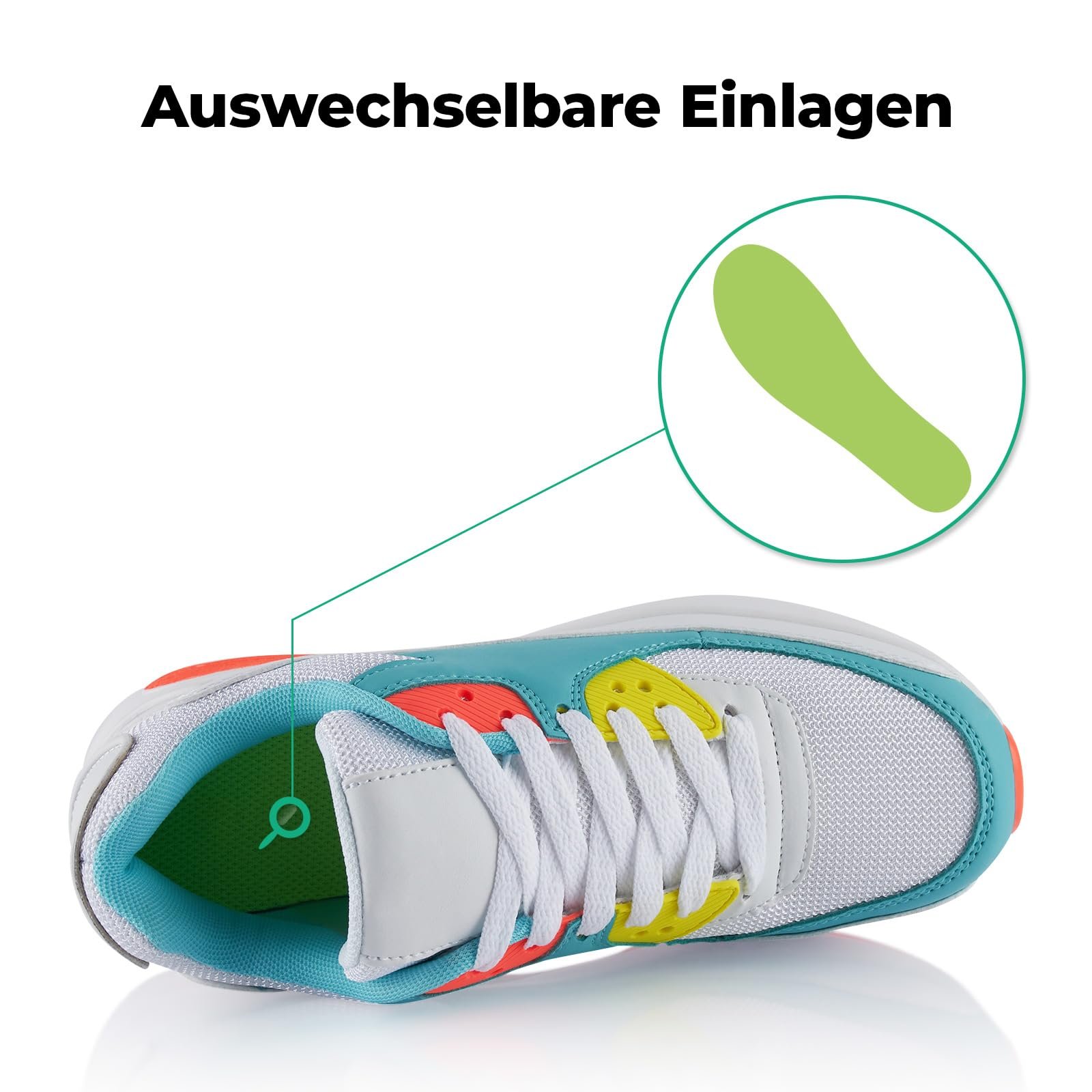 Кросівки Fusskleidung Унісекс Амортизовані Спортивні Легкі, фото №5 Кросівки Fusskleidung Унісекс Амортизовані Спортивні Легкі, фото №5