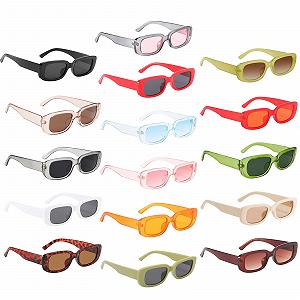 Солнцезащитные очки Прямоугольные Винтажные MEYAGOT Набор 16 штук - Фото 1