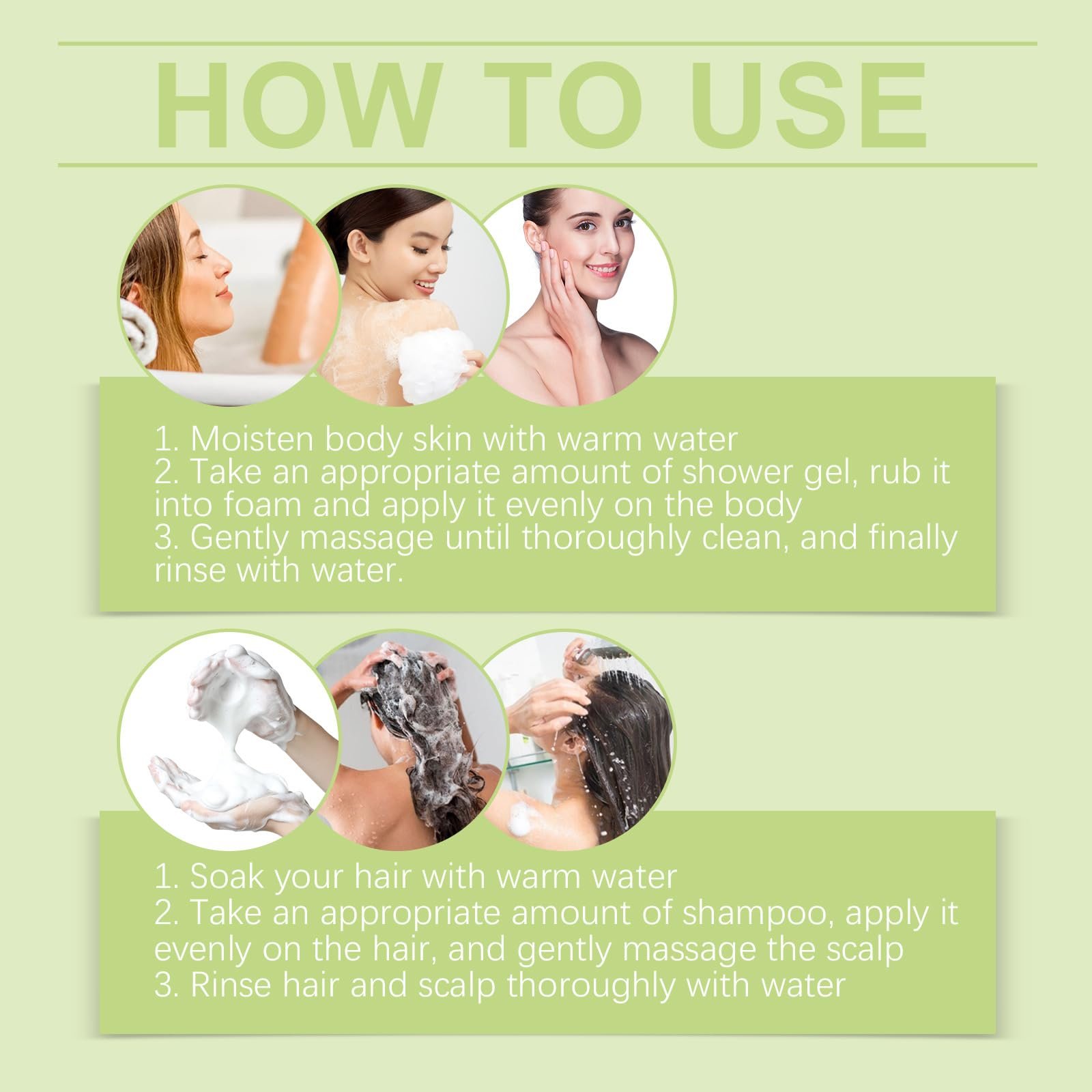 Набор гель для душа и шампунь Jasmine Jasmine Fragrance Увлажняющий 4 шт., фото №9