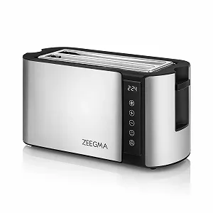 Тостер ZEEGMA TOSTEE CHEF 4 скибочки Нержавіюча сталь 1500 Вт, 7 рівнів, з підігрівом, розморозкою та зупинкою - Фото 1