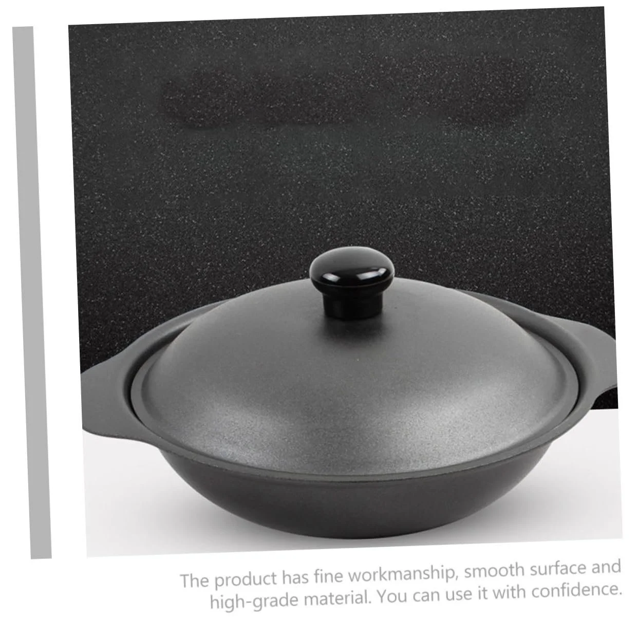 Горшок для тушения с крышкой термостойкий 22 см, фото №8