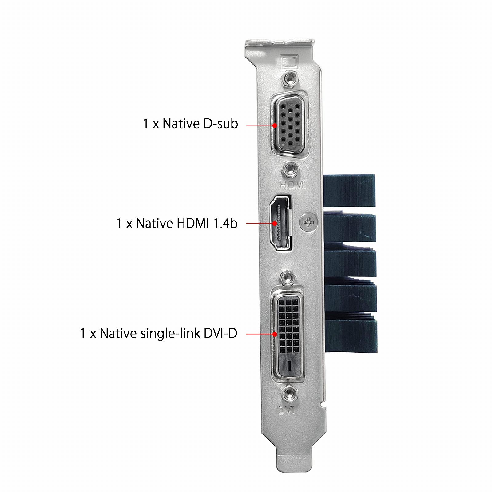 Видеокарта ASUS GeForce GT 710 2GB DDR3 EVO Low Profile 2GB DDR3 954MHz, фото №5
