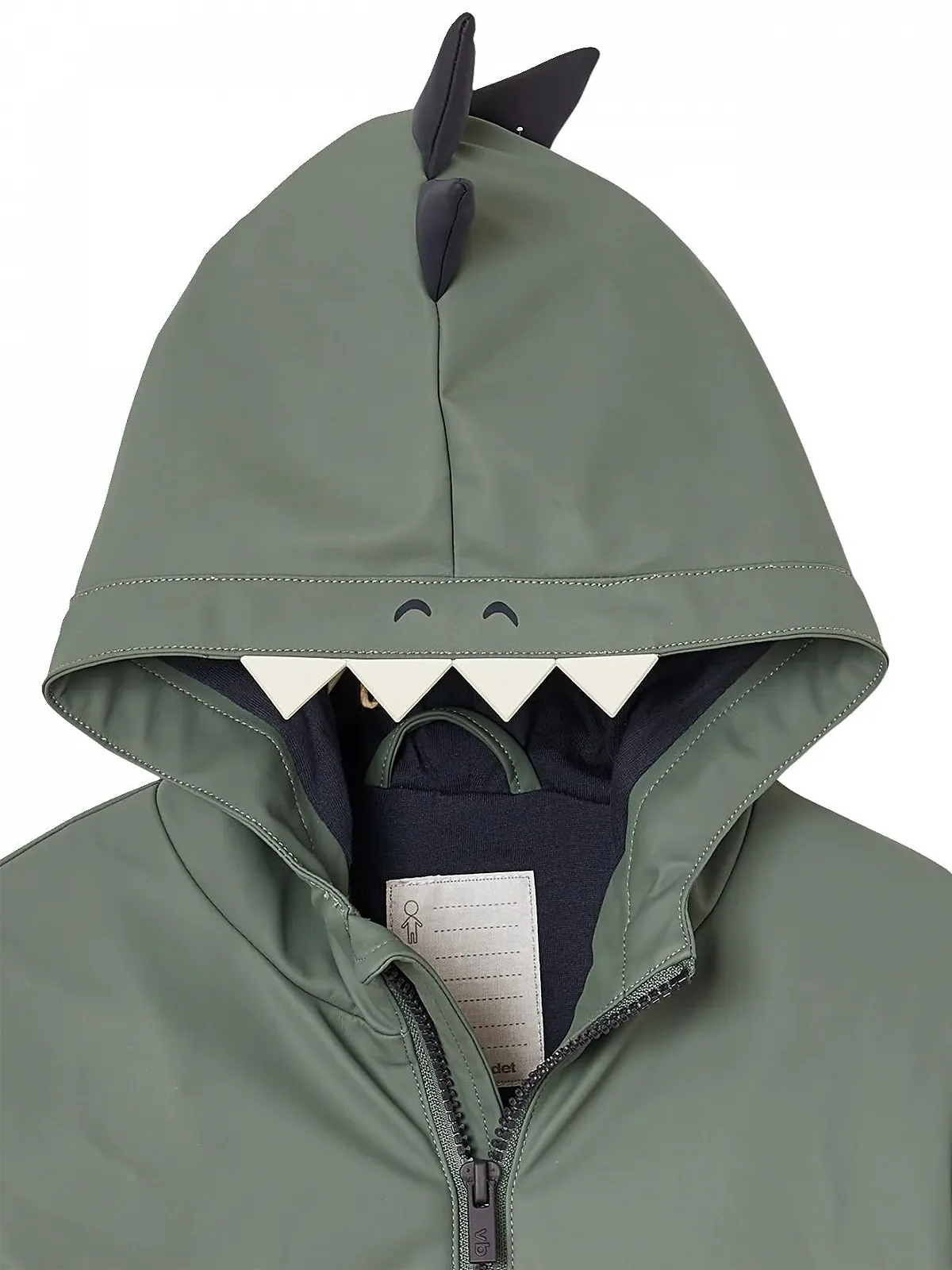 Куртка-ветровка с капюшоном для мальчиков VERTBAUDET Динозавр, фото №4