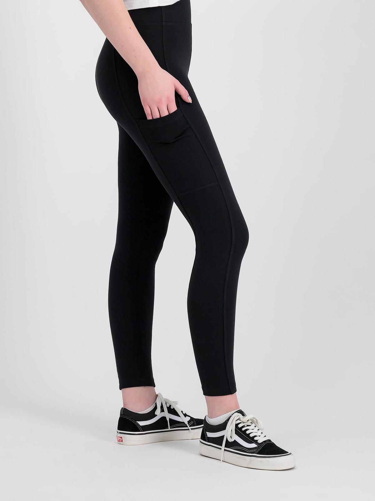 Леггинсы ALPHA INDUSTRIES Женские Pocket Wmn Черный, фото №4