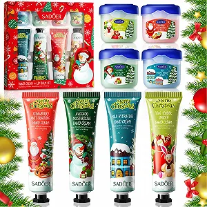 Набір для догляду Міні-крем для рук і бальзам для губ (4 шт) Полуниця, Молоко, Авокадо та Ківі - Фото 1