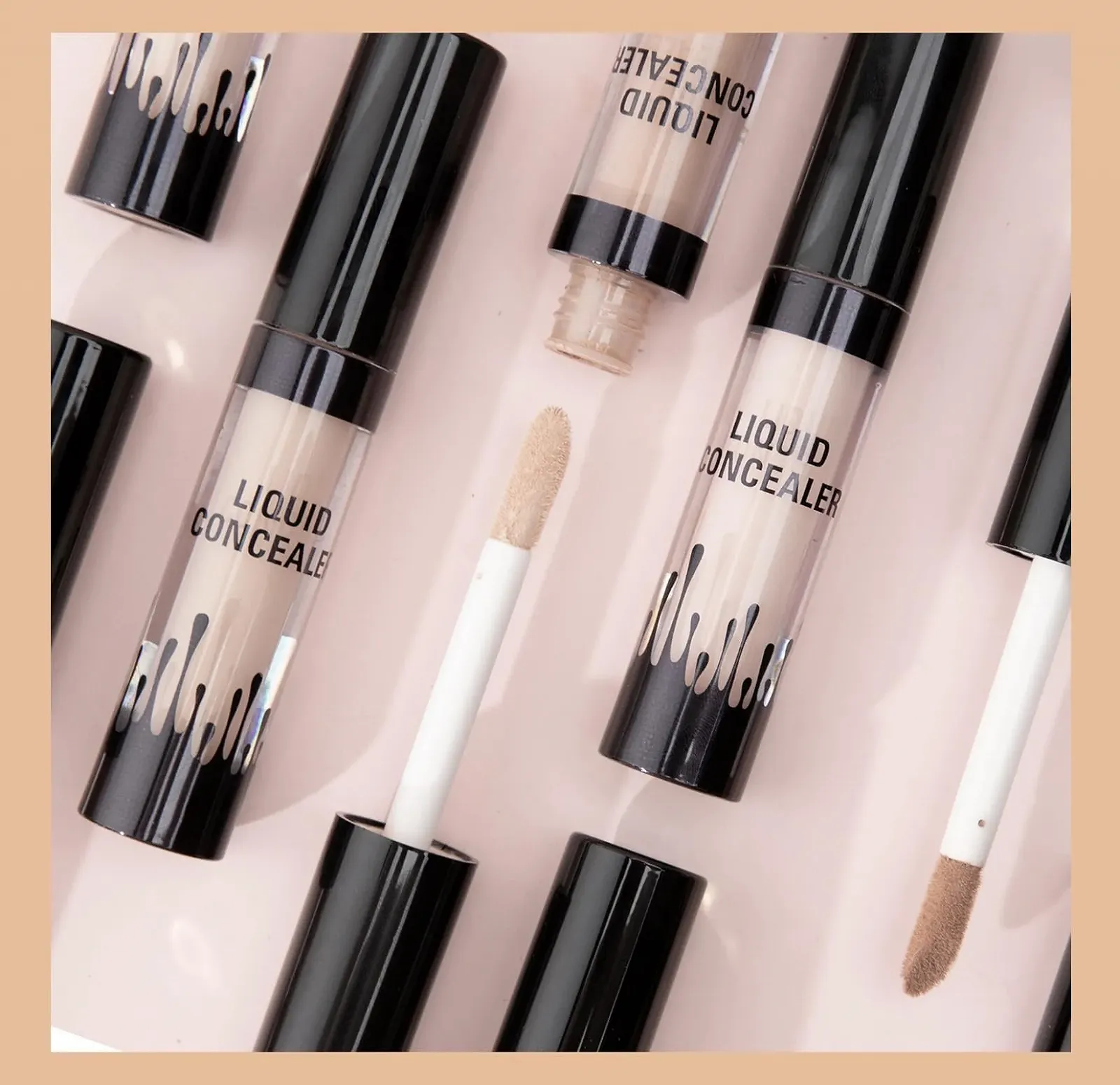 Консилер Hydrating Matte Tip, Рідкий консилер і коректор повного покриття для темних кіл, веснянок, фото №7