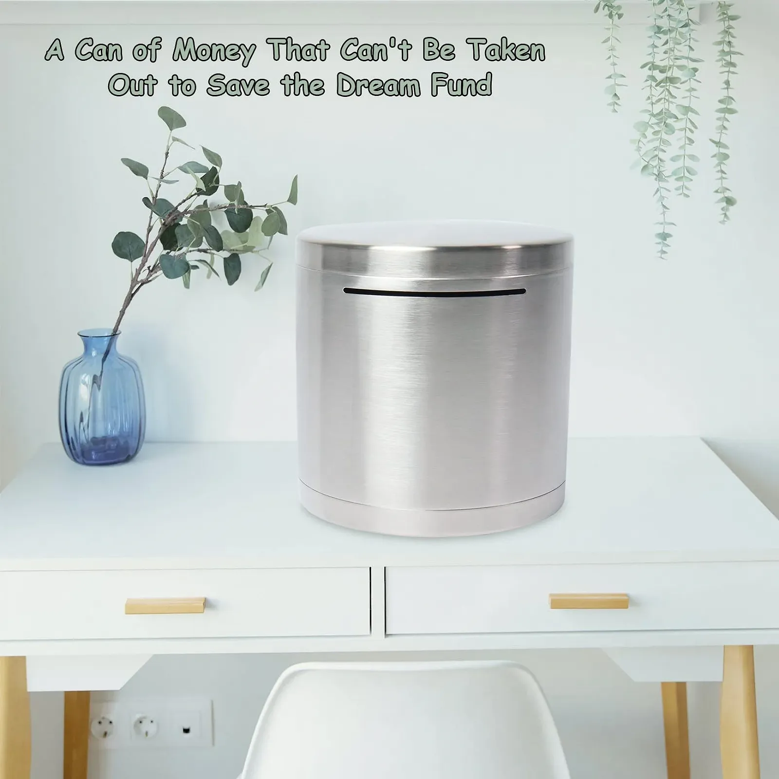 Скарбничка-сейф нержавіюча сталь невідкривна, фото №5