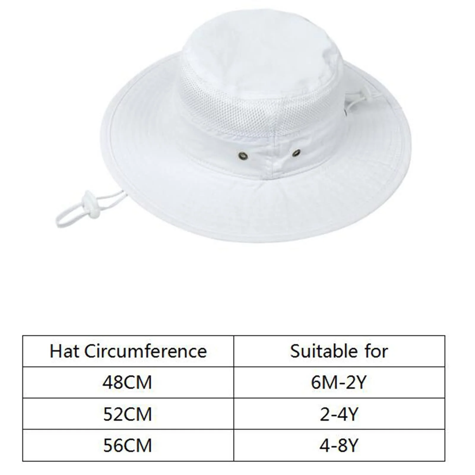 Шляпа-панама Glücksvogel детская UPF 50+ с широкими полями и принтом регулируемая, фото №3