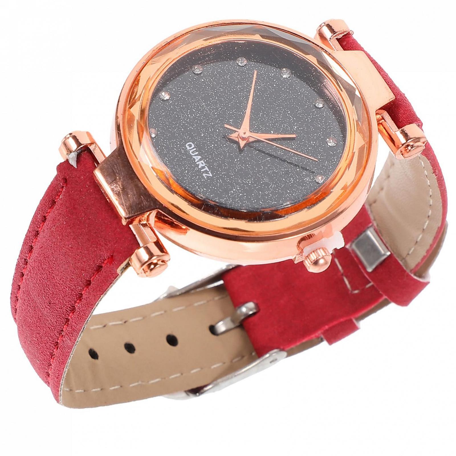 Женские Часы LIFKOME Luminous Инкрустированные Стразами Ретро Фиолетовый, фото №1