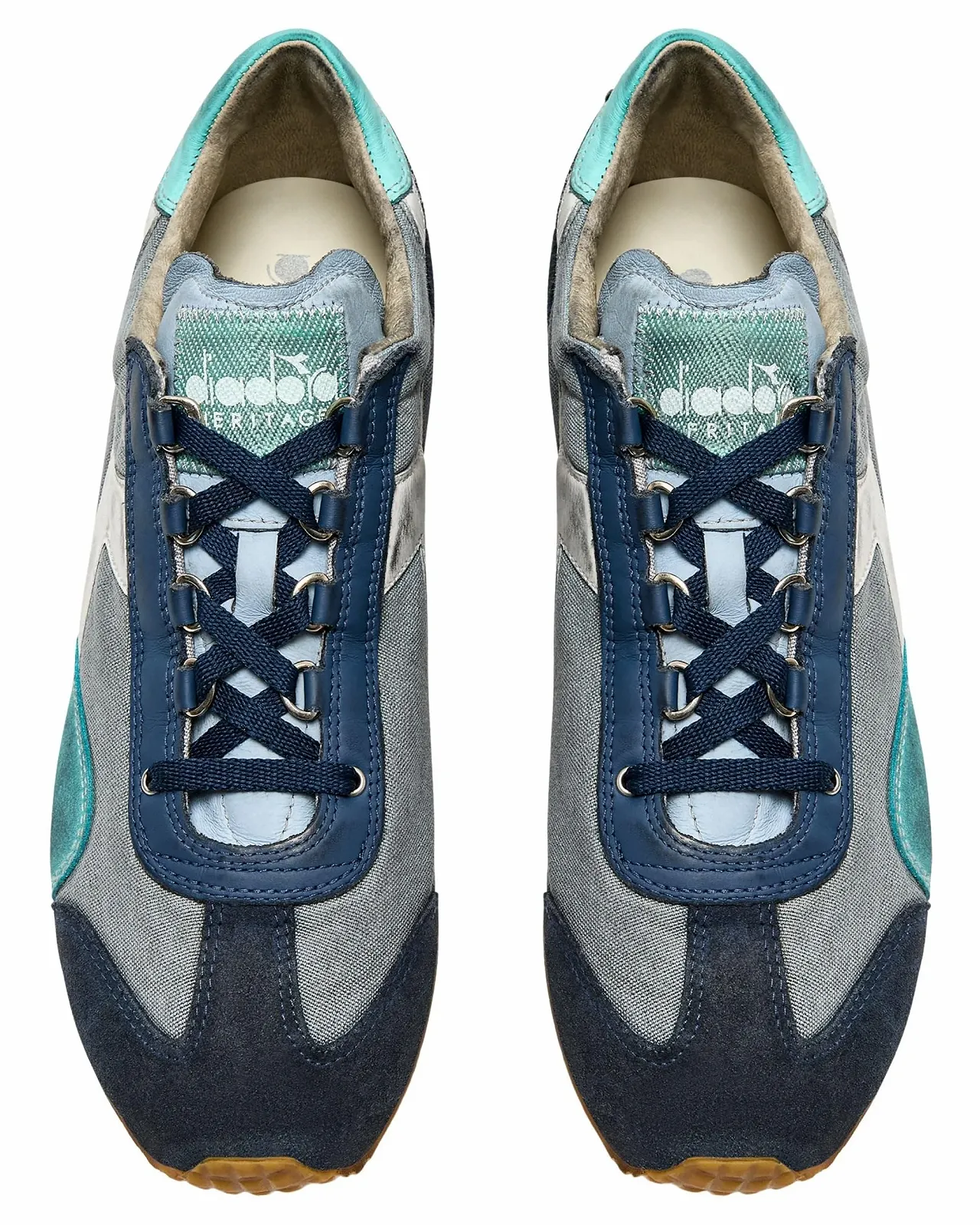 Кросівки Diadora Heritage Equipe Dirty SW Evo Чоловічі Білі Полотно, фото №3