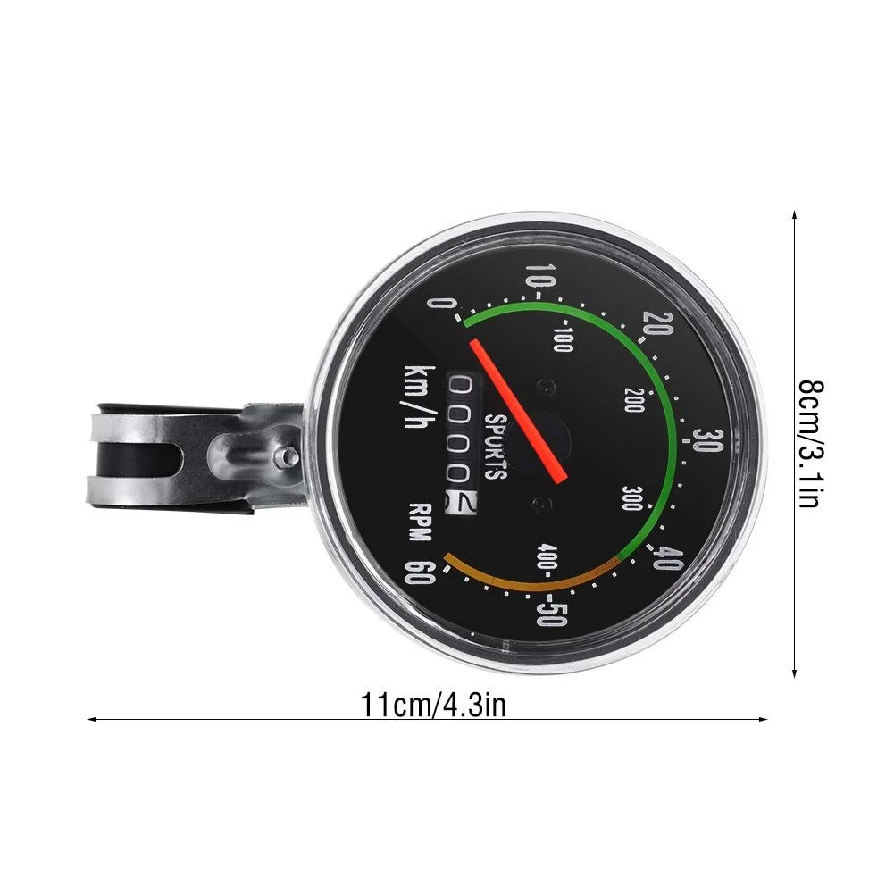 Велокомпьютер механический VIFER Speedometer 0-60 км/ч Red Pointer, фото №5