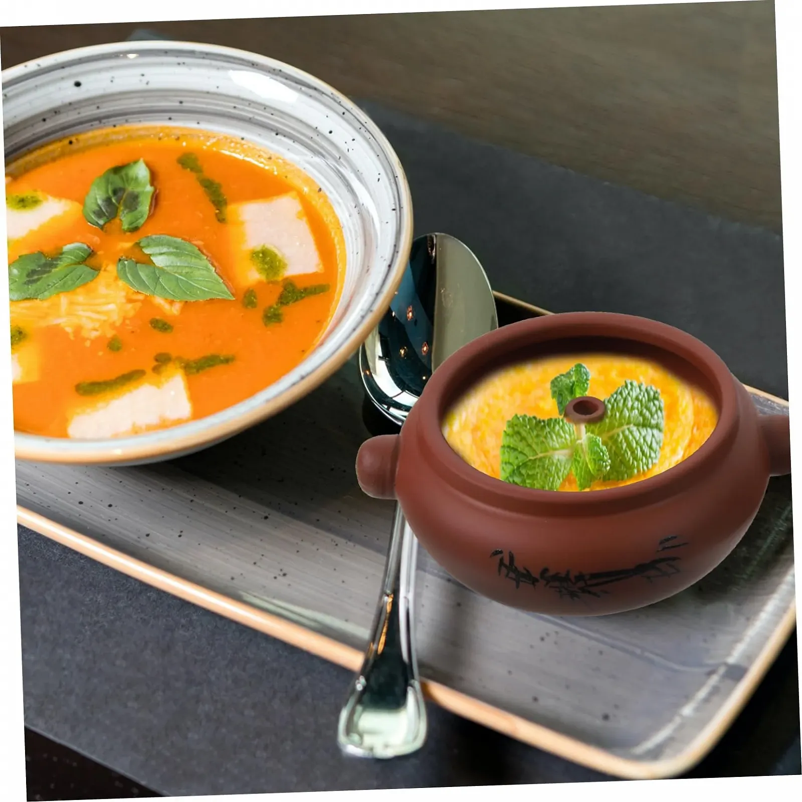 Керамическая кастрюля для супа VICASKY термоизоляционная для равномерного приготовления, фото №5