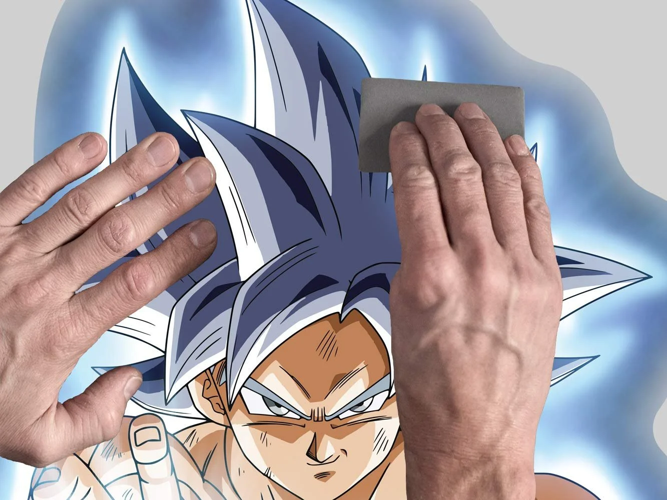 Наклейка для стін Oedim Dragon Ball Super Goku Ultra Instinto 72 x 110 см, фото №5