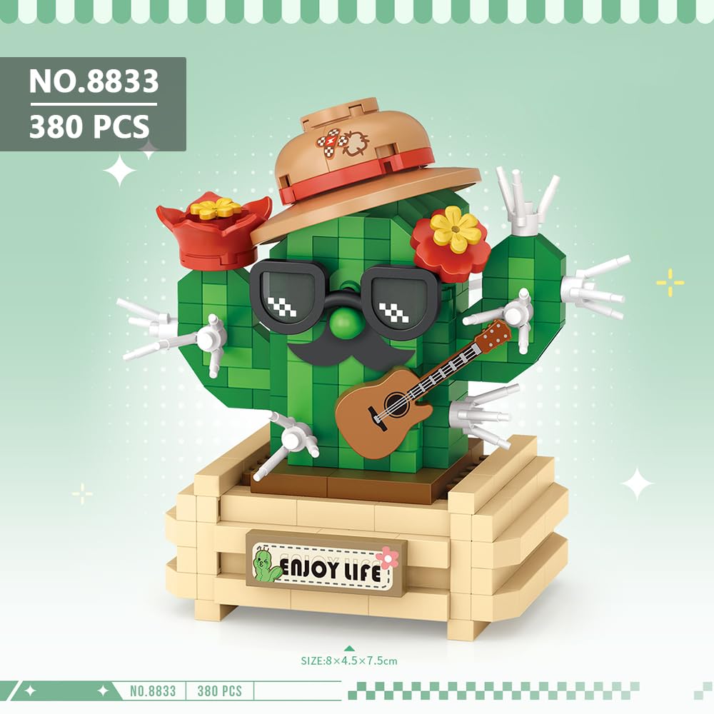 Микро конструктор LOZ 4-в-1 1590 шт домашний декор Bonsai, фото №5