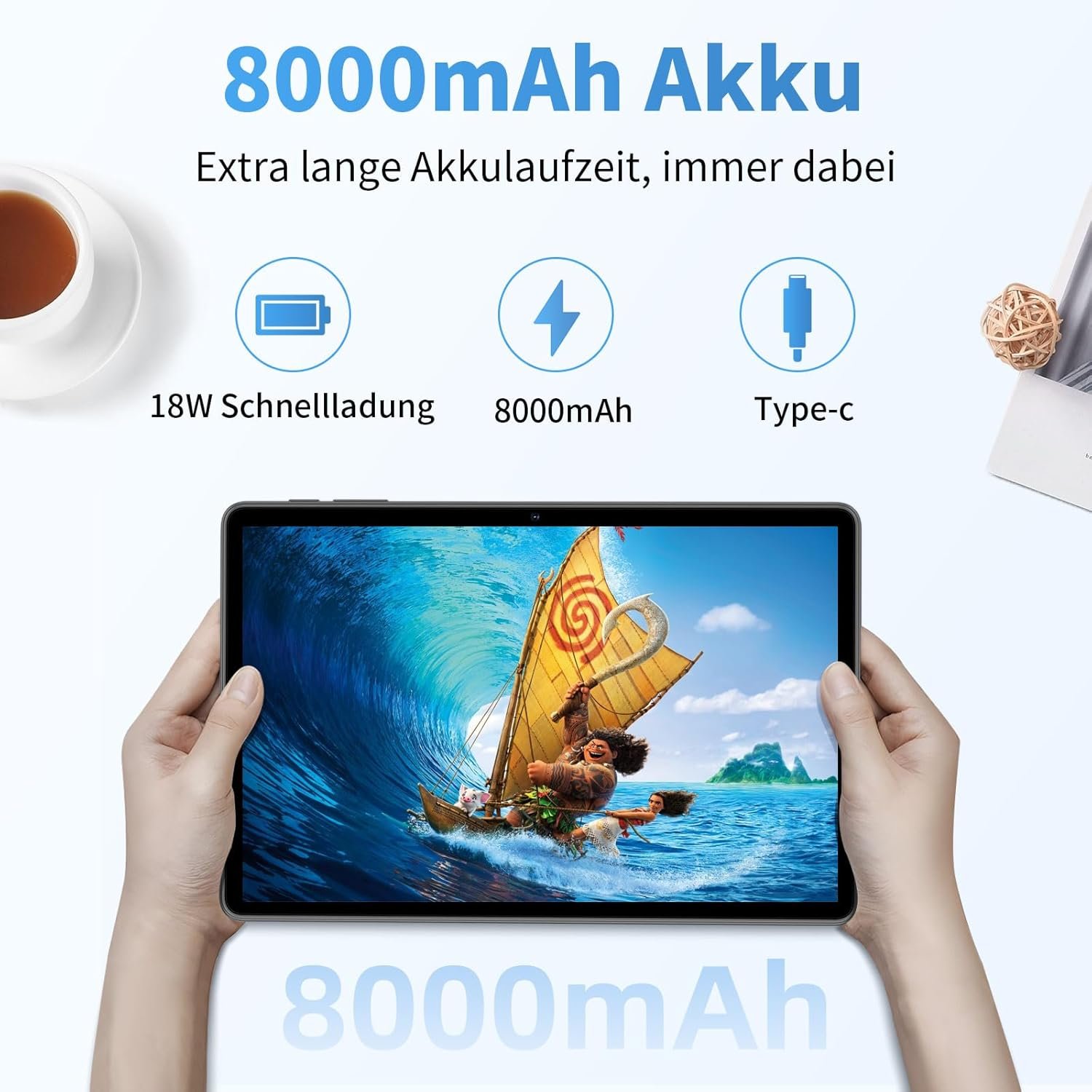 Планшет 11" ECOPAD C5 ROW-H (6+6)/128Gb 8 ядер Android 14 8000 mAh Сірий, фото №5 Планшет 11" ECOPAD C5 ROW-H (6+6)/128Gb 8 ядер Android 14 8000 mAh Сірий, фото №5