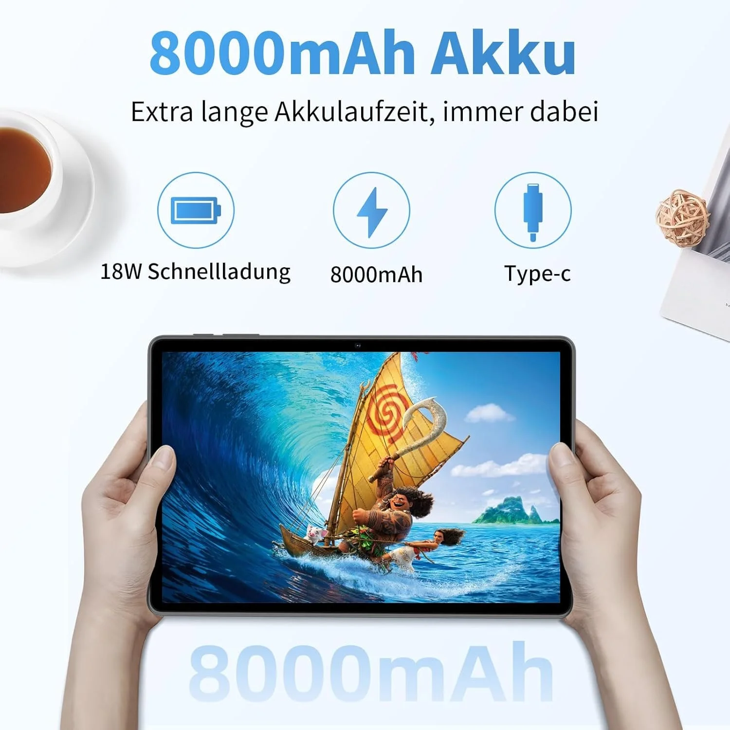 Планшет 11" ECOPAD C5 ROW-H (6+6)/128Gb 8 ядер Android 14 8000 mAh Сірий, фото №5 Планшет 11" ECOPAD C5 ROW-H (6+6)/128Gb 8 ядер Android 14 8000 mAh Сірий, фото №5