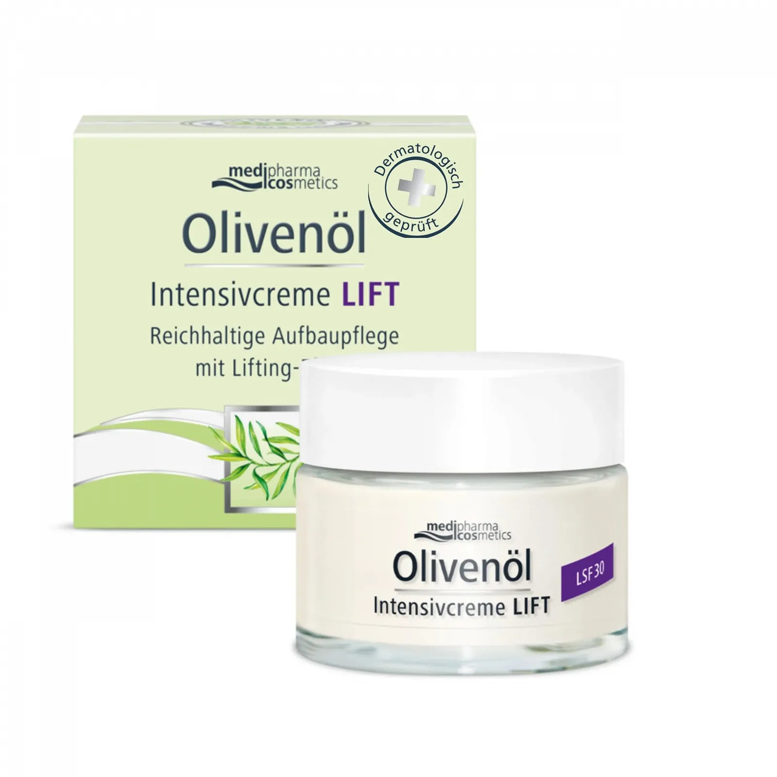 Інтенсивний крем-ліфтинг Medipharma Cosmetics Olive Oil SPF 30 50 мл, фото №1 Інтенсивний крем-ліфтинг Medipharma Cosmetics Olive Oil SPF 30 50 мл, фото №1