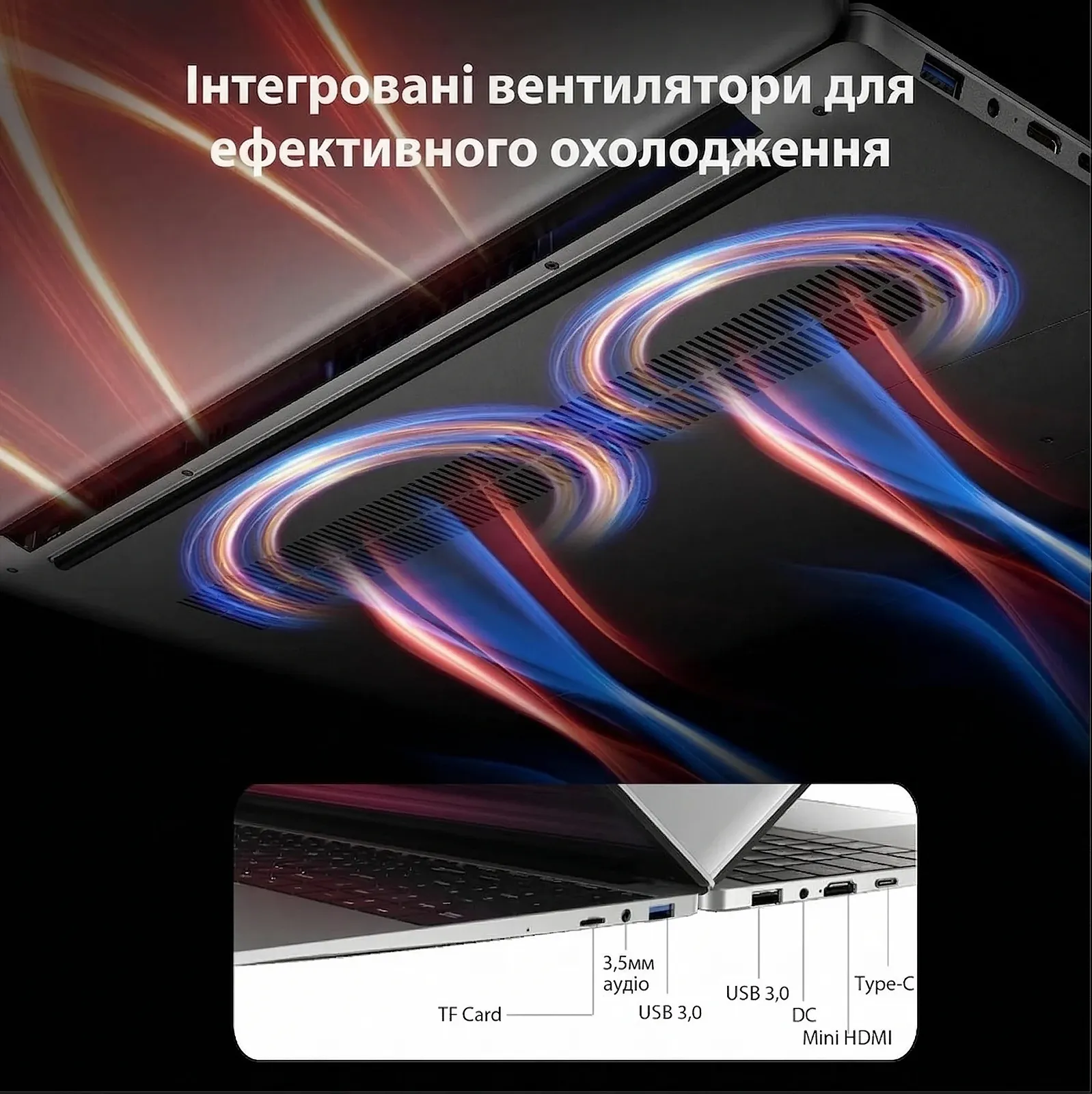 Ноутбук 15.6" MAXLEGEN MAX15P Intel N95 RAM 16GB SSD 512GB Windows 11  (UKR), фото №5