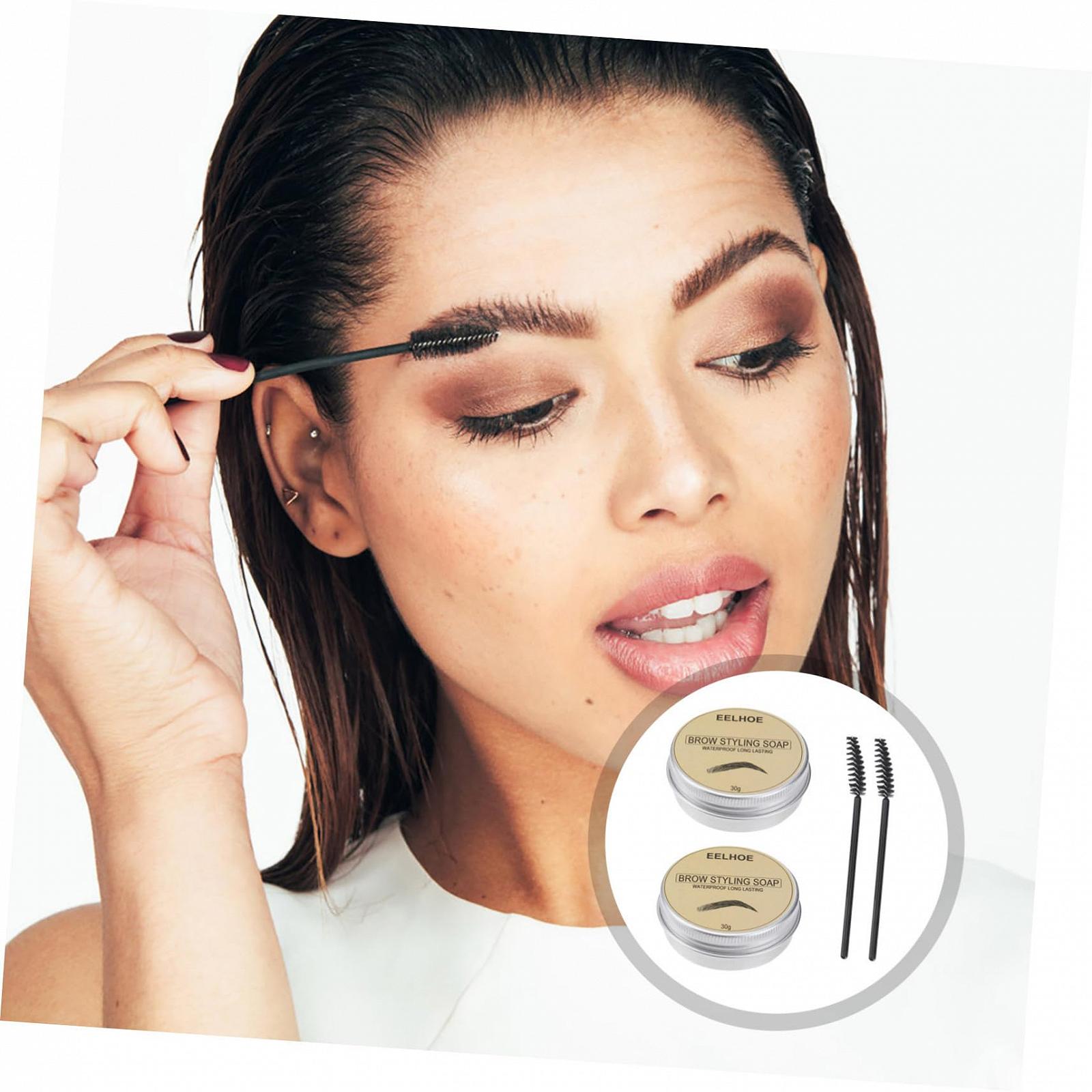 Гель для укладання брів FOMIYES Seife Aluminium Жовтий 2 шт, фото №2