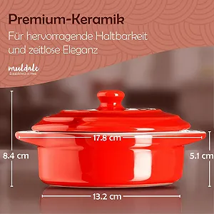 Каструля Muldale Camembert Casserole Dish для сиру камамбер та брі, з кришкою synthetic.ua - Фото 1