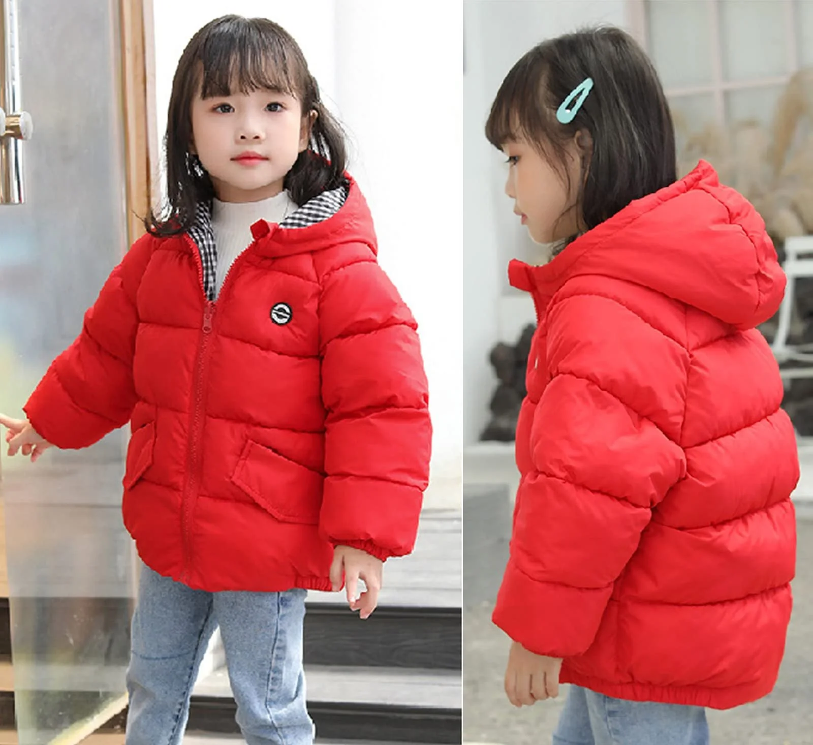 Зимова куртка для дівчаток і хлопчиків, пухова куртка, фото №4 Зимова куртка для дівчаток і хлопчиків, пухова куртка, фото №4