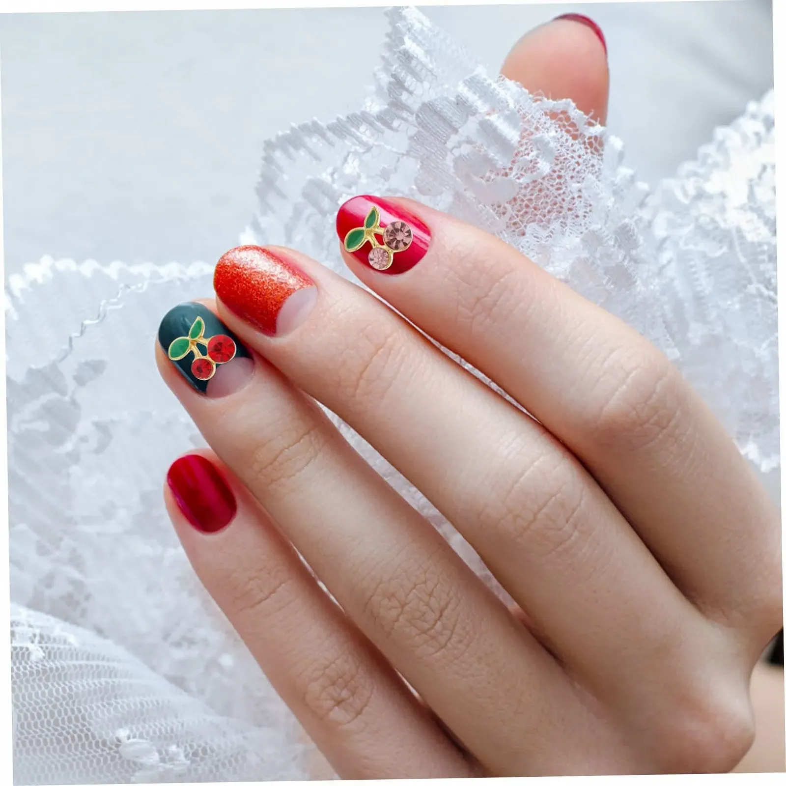 Прикраси для нігтів Вишня, Фрукти, декор, фото №7