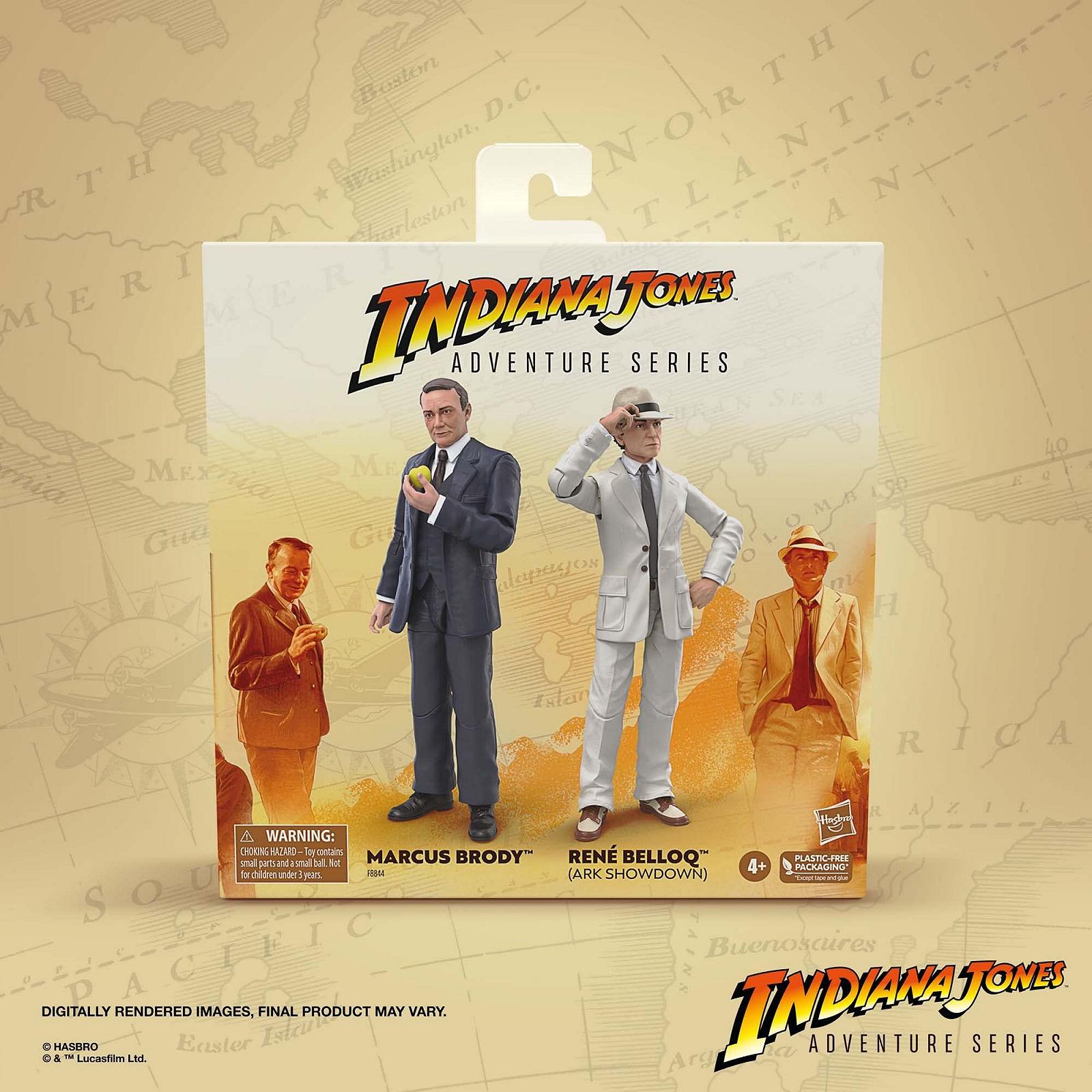 Фигурки Indiana Jones Adventure Series Marcus Brody and René Belloq (Ark Showdown) 15 см, фото №2