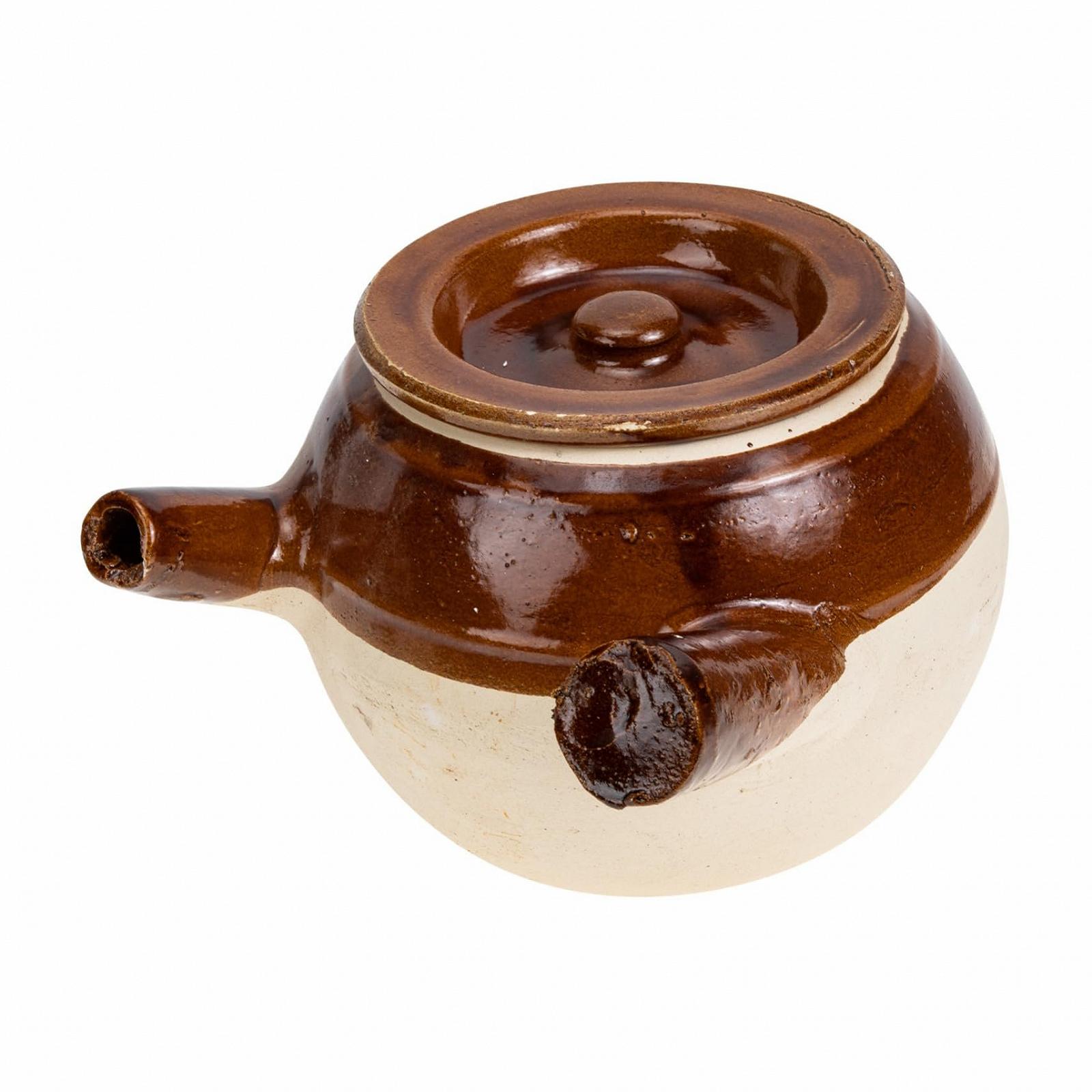 Традиційний глиняний горщик SOIMISS жаростійкий з нековзною ручкою для повільного тушкування, фото №1 Традиційний глиняний горщик SOIMISS жаростійкий з нековзною ручкою для повільного тушкування, фото №1