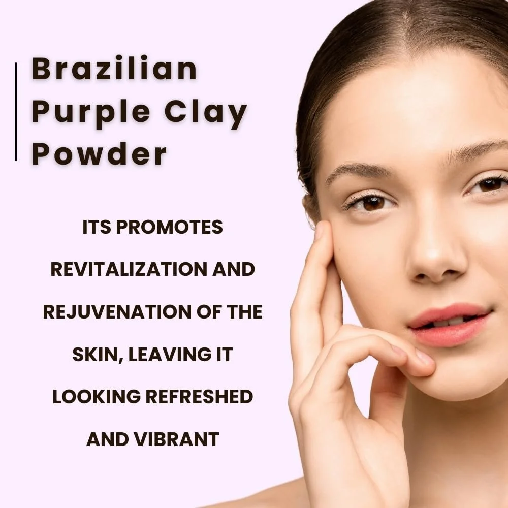 Маска для обличчя Hebhac Brazilian Purple Clay Powder 226.8 г Фіолетовий, фото №3